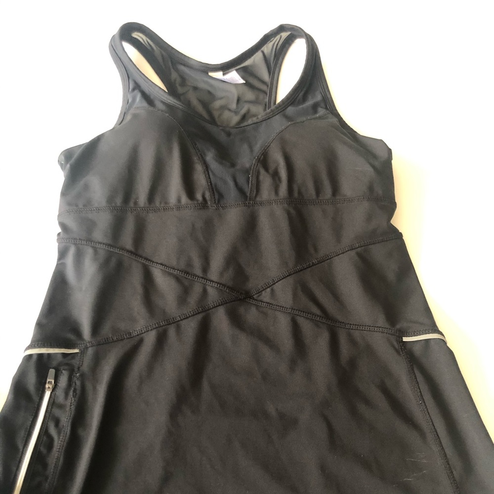 Long Black Pure and Simple Athletic Tank